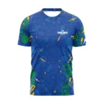 Camiseta personalizada em sublimação gola redonda colmeia