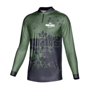 Camiseta personalizada em sublimação de pesca com capuz dryfit